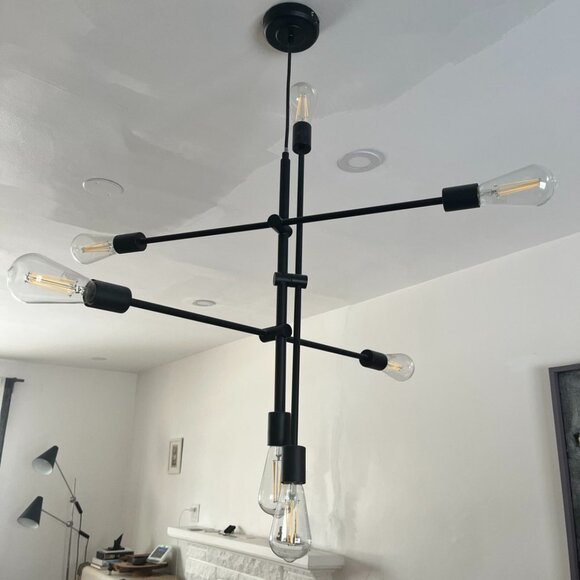 Pendant light 50''  Matte black / ZONE - Picture 1 of 5